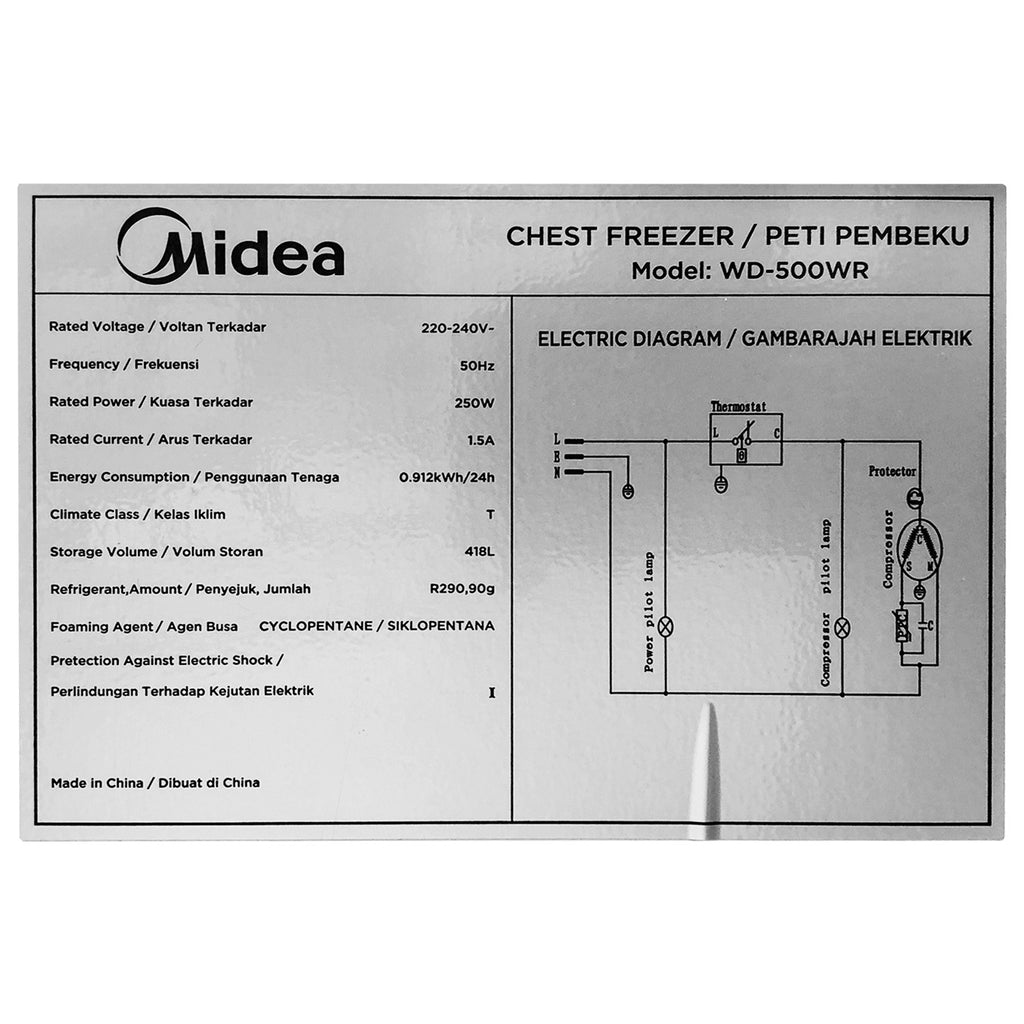 Chest Freezer (418L) - Asters Maldives