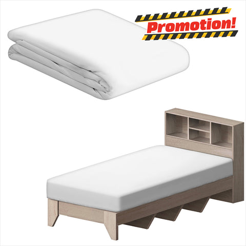 Fitted Sheet, Plain (Single) - Asters Maldives