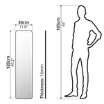 Hanging Mirror (30 x 120cm) - Asters Maldives