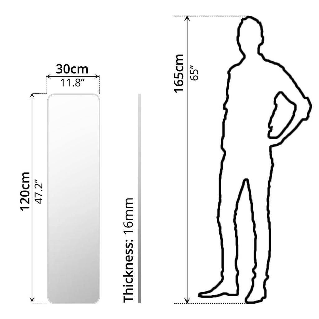 Hanging Mirror (30 x 120cm) - Asters Maldives