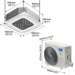 24000 BTU 4-Way Cassette AC (Inverter) - Asters Maldives