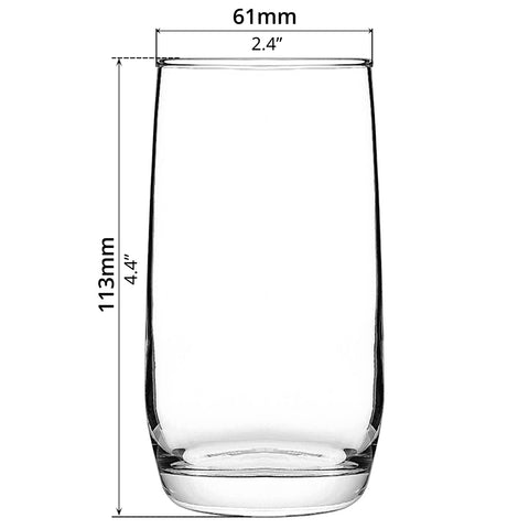 6-pcs Drinking Glass (360ml) - Asters Maldives