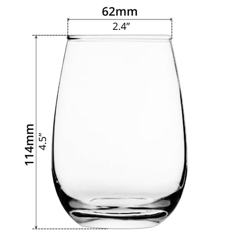 6-pcs Drinking Glass (400ml) - Asters Maldives