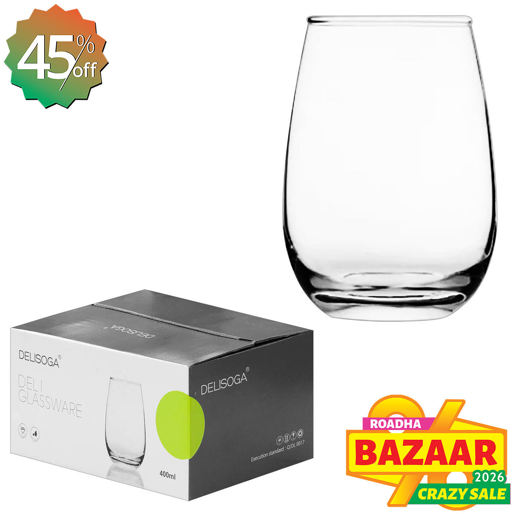 6-pcs Drinking Glass (400ml)