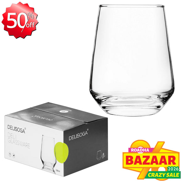 6-pcs Drinking Glass (390ml)