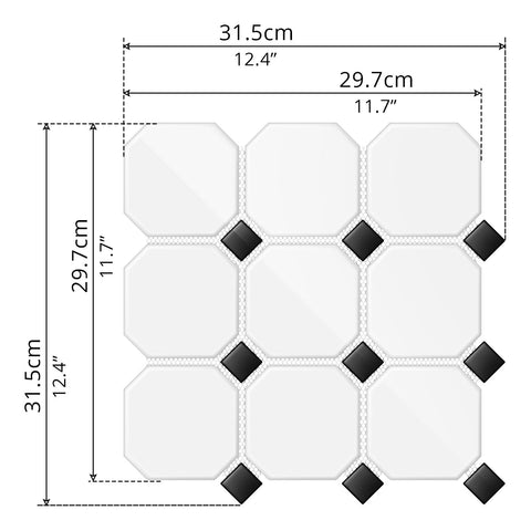 Mosaic Tile (31.5 x 31.5cm) - Asters Maldives