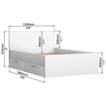 Double Bed (with 2 Drawers) - Asters Maldives