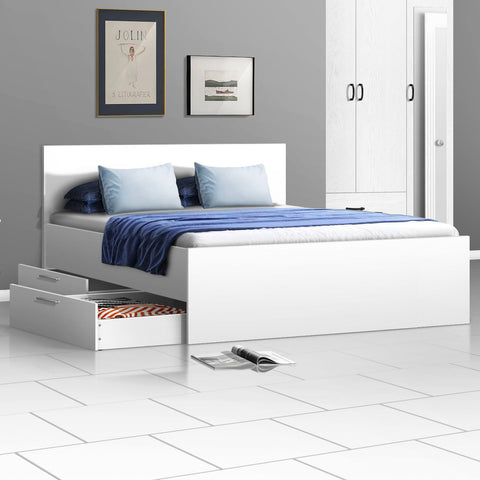 Queen Bed (with 2 Drawers) - Asters Maldives