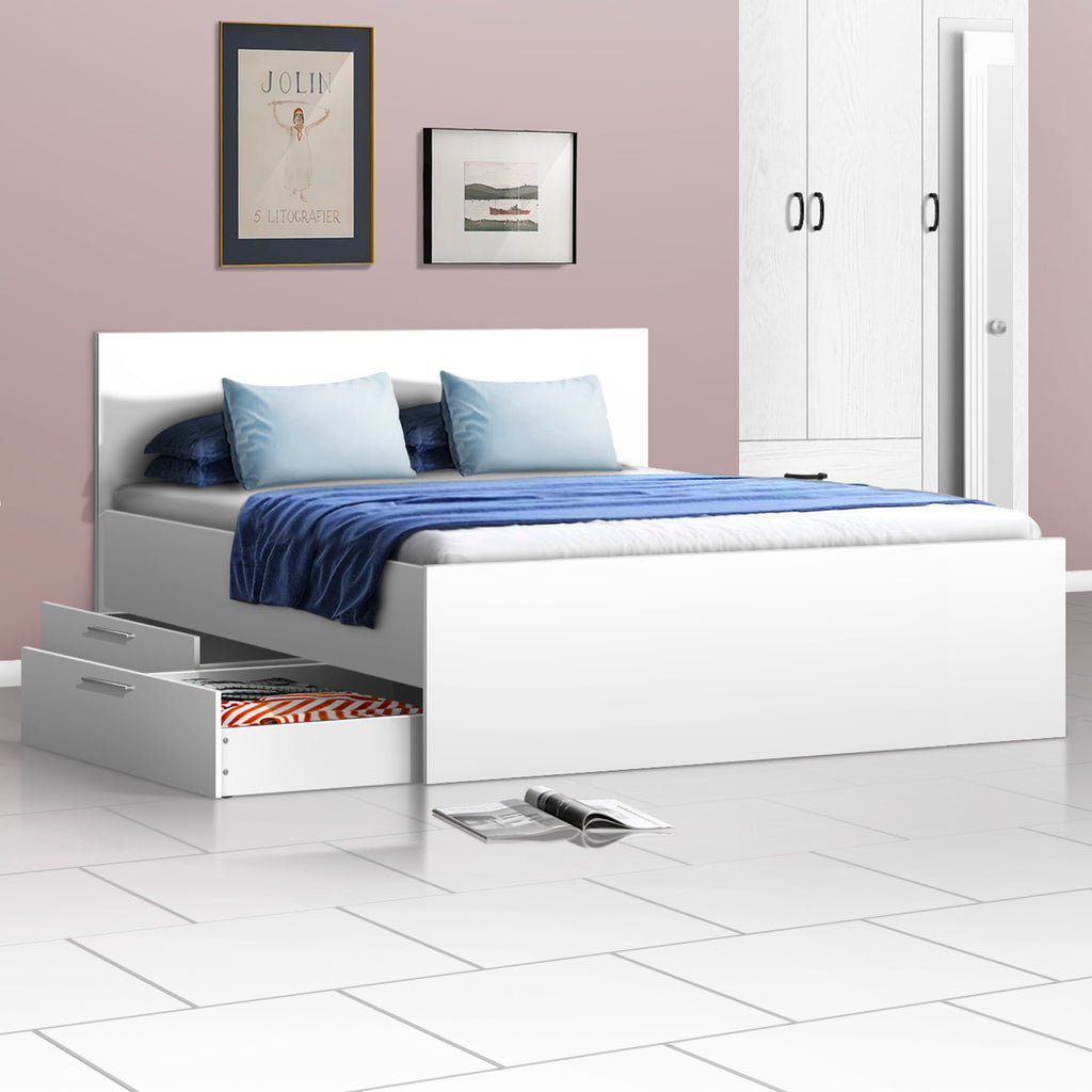 Queen Bed (with 2 Drawers) - Asters Maldives