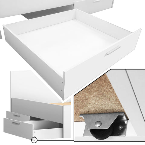 Queen Bed (with 2 Drawers) - Asters Maldives