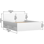 Queen Bed (with 2 Drawers) - Asters Maldives