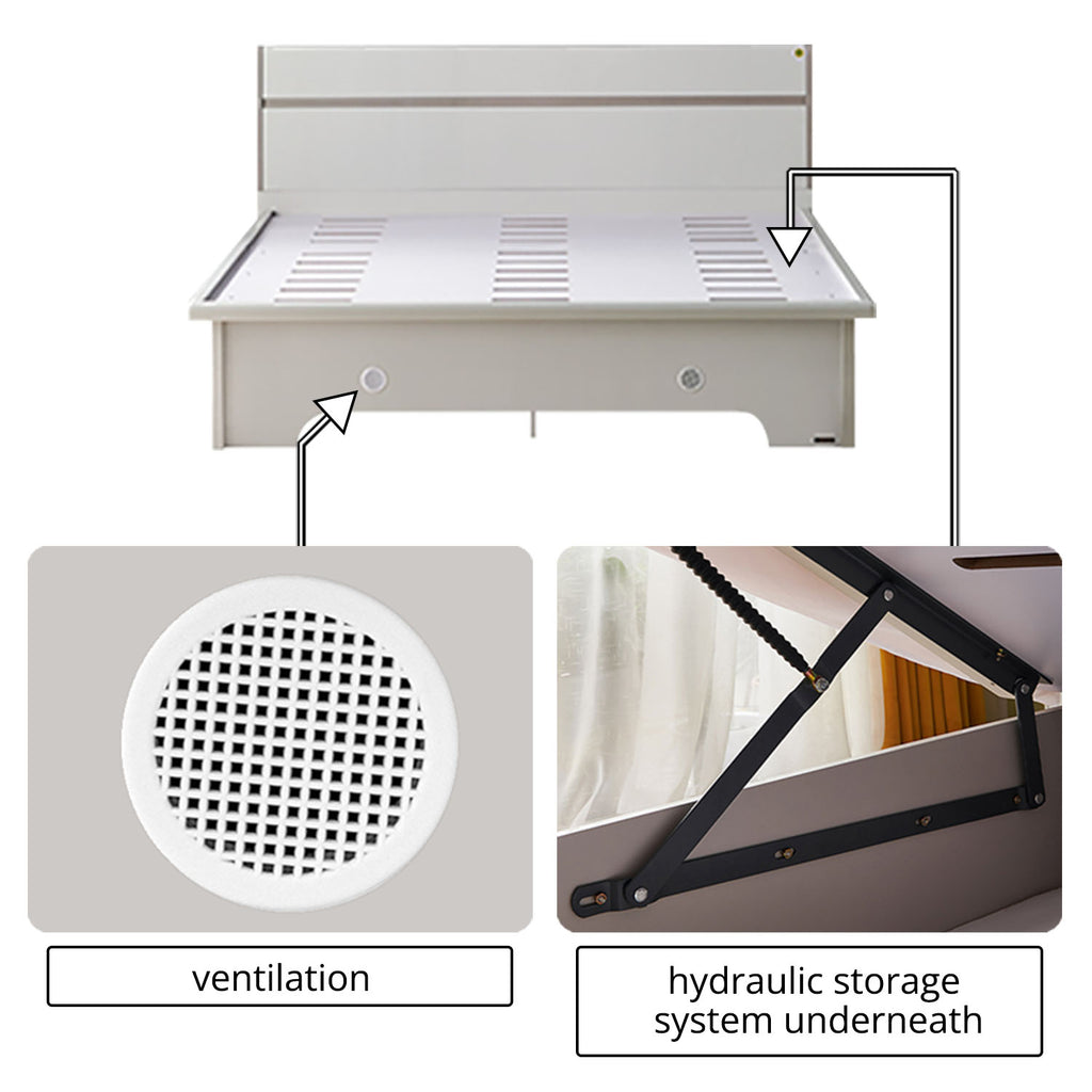 Storage Queen Bed - Asters Maldives