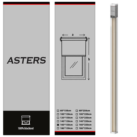 Blackout Roller Blind (160 x 150cm) - Asters Maldives