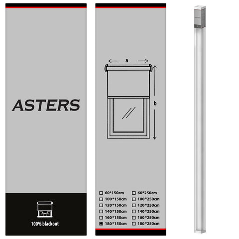 Blackout Roller Blind (180 x 150cm) - Asters Maldives