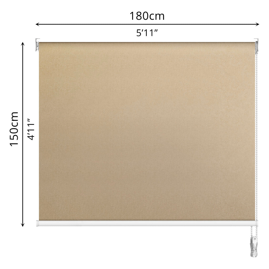 Blackout Roller Blind (180 x 150cm) - Asters Maldives
