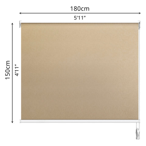 Blackout Roller Blind (180 x 150cm) - Asters Maldives