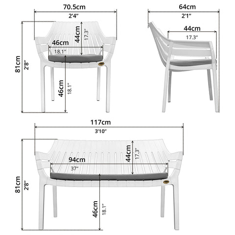 Outdoor Lounge/Dining Set - Asters Maldives