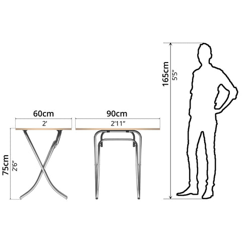 Folding Table (60 x 90cm) - Asters Maldives