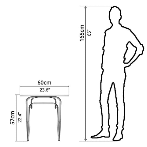 Folding Table (Ø60cm) - Asters Maldives