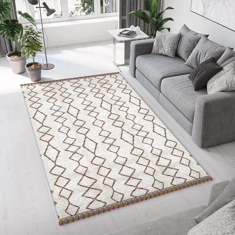 Fringe Rug (120 x 180cm) - Asters Maldives