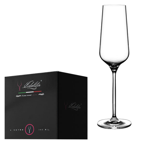 6-pcs Wine Glass (380ml Flute)