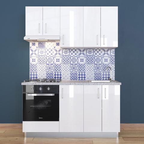 Kitchen Unit, 5'3" (PET Gloss) - Asters Maldives