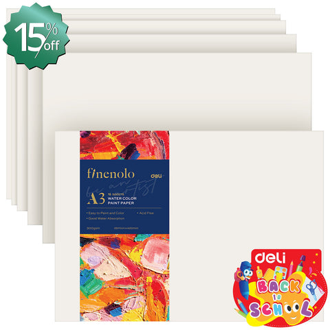 Watercolor Paper, A3 (16 Sheets) - Asters Maldives