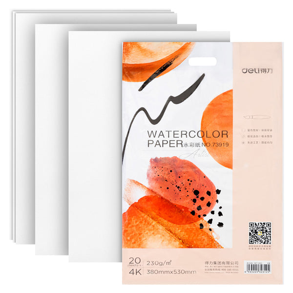 4k Watercolor Paper (20 Sheets)