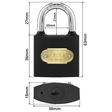 Padlock (38mm) - Asters Maldives