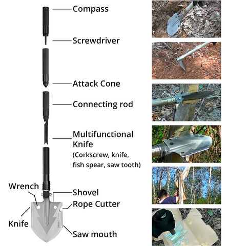 Tri-fold Shovel (29") - Asters Maldives