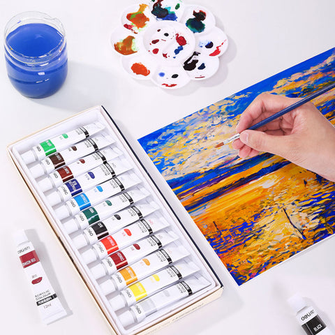 12-pcs Poster Color Tube Set - Asters Maldives