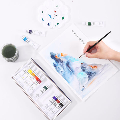 Water Color Tube Set (12 Colors) - Asters Maldives
