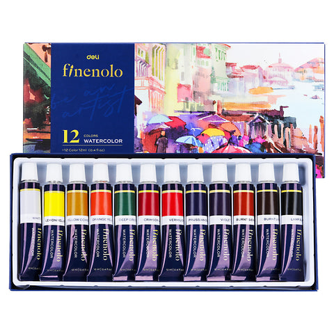 Water Color Tube Set (12 Colors) - Asters Maldives