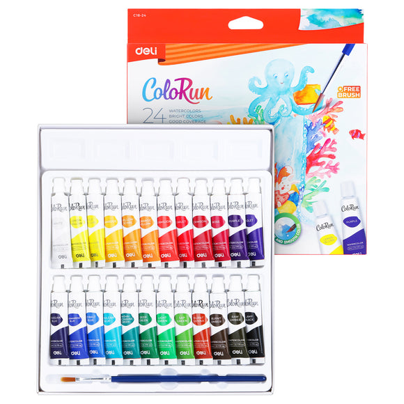 Water Color Tube Set (24 Colors) - Asters Maldives