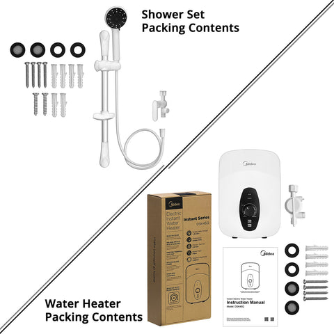 Water Heater with Shower Set - Asters Maldives