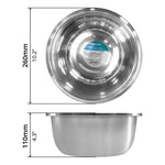 Stainless Steel Basin (Ø10") - Asters Maldives
