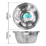 Stainless Steel Basin (Ø10") - Asters Maldives