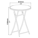 Folding Table (Ø2'8") - Asters Maldives