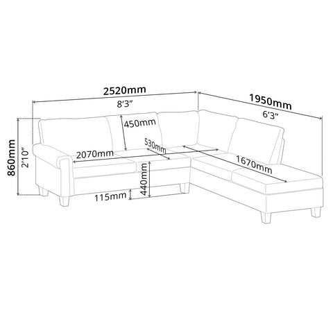 Sofa (Right-Side) - Asters Maldives