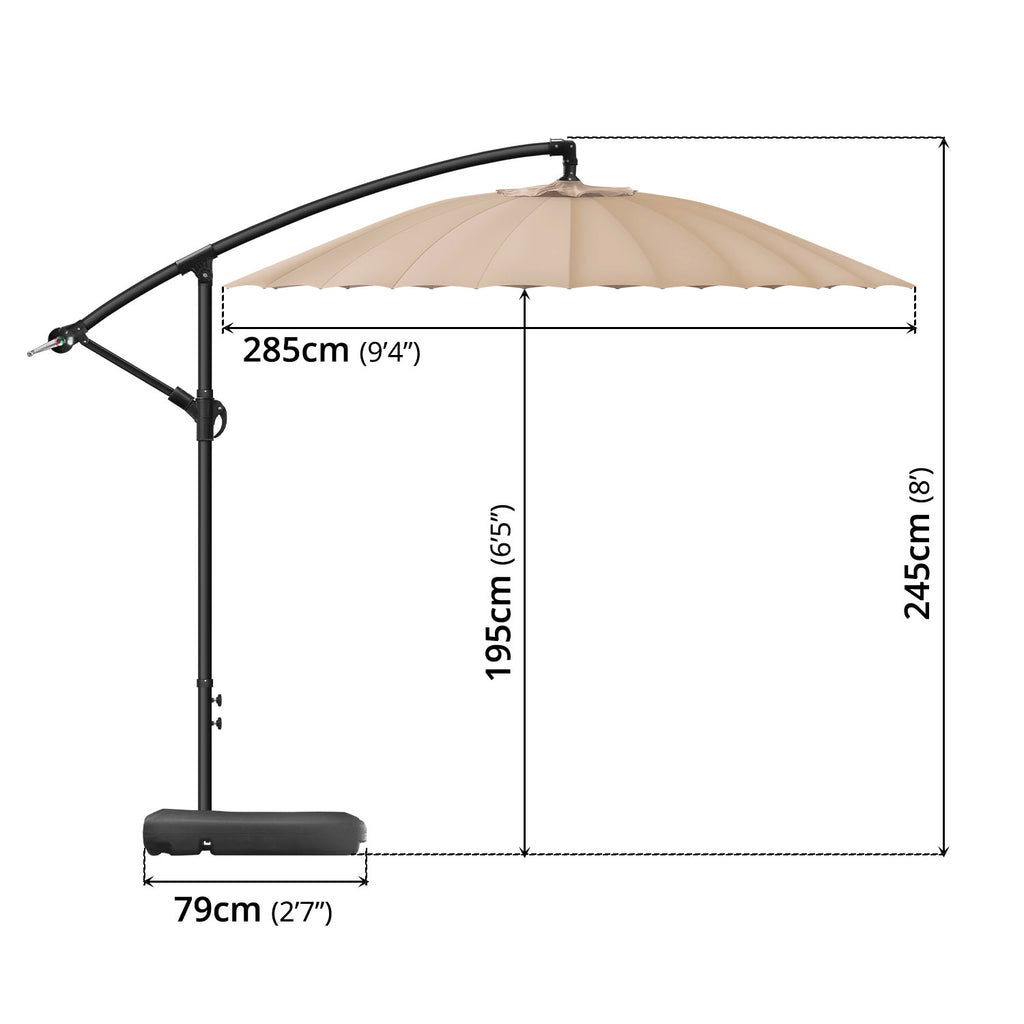 Outdoor Umbrella (Ø9'10") - Asters Maldives