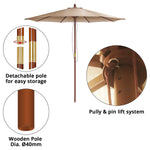 Outdoor Umbrella (Ø8'6") - Asters Maldives
