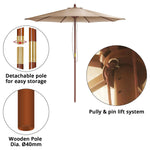 Umbrella with 20kg Base - Asters Maldives