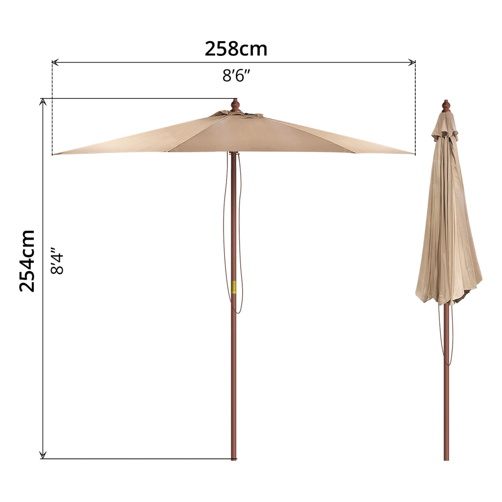 Umbrella with 15kg Base - Asters Maldives