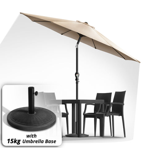Umbrella with 15kg Base - Asters Maldives