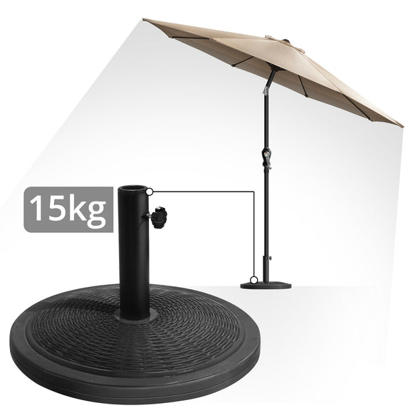 Umbrella with 15kg Base - Asters Maldives