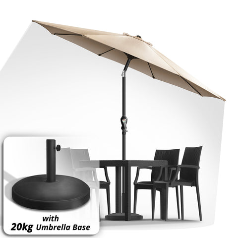 Umbrella with 20kg Base - Asters Maldives