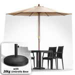 Umbrella with 20kg Base - Asters Maldives