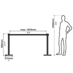 Queue Pole (2 PCs) - Asters Maldives