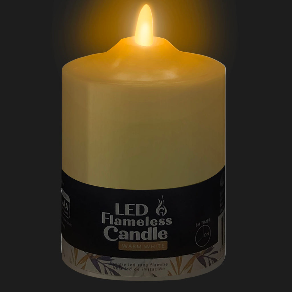 LED Candle (75 x 100mm) - Asters Maldives