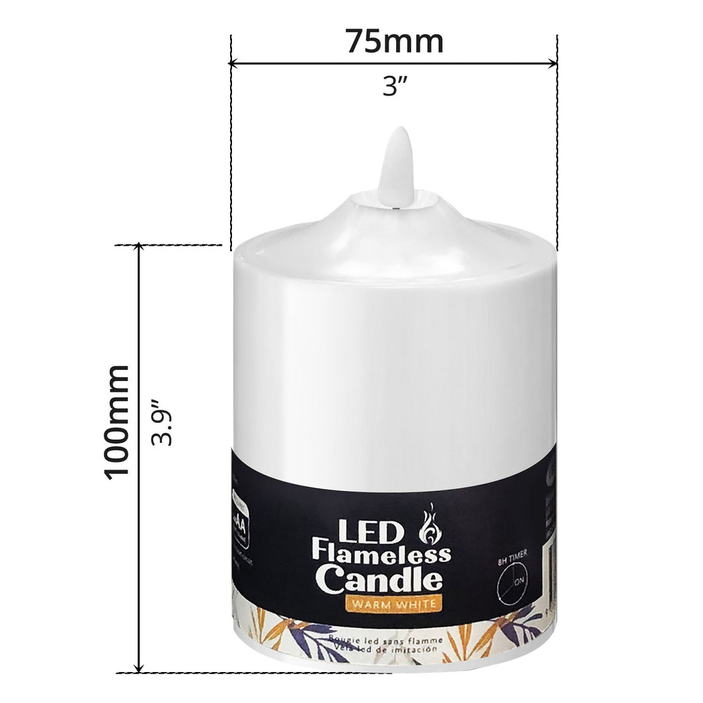 LED Candle (75 x 100mm) - Asters Maldives